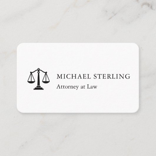 Attorney at Law Visitekaartje (Voorkant)