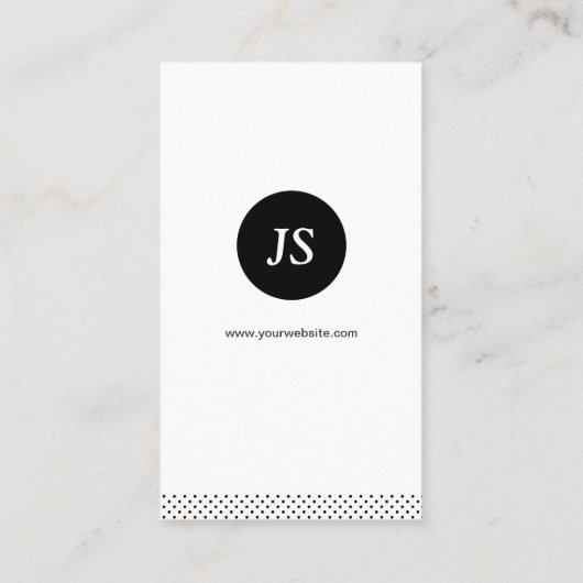 Attorney - Clean Black White Visitekaartje (Achterkant)