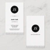Attorney - Clean Black White Visitekaartje (Voorkant / Achterkant)