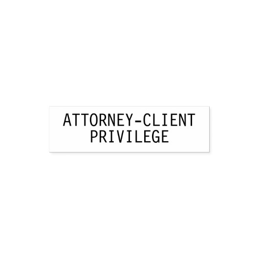 Attorney-Client Privilege Zelfinktstempel Zelfinktende Stempel (Design)
