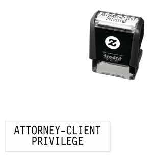 Attorney-Client Privilege Zelfinktstempel Zelfinktende Stempel