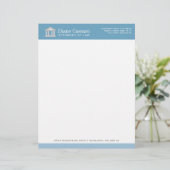 Attorney Cosmos Blue Letterhead Briefhoofd (Staand voorkant)