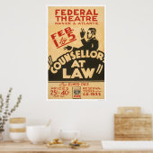 Attorney Drama 1938 WPA Poster (Keuken)