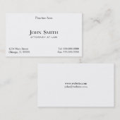 Attorney, Elegant Clean II Visitekaartje (Voorkant / Achterkant)