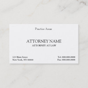 Attorney Elegant Clean Visitekaartje