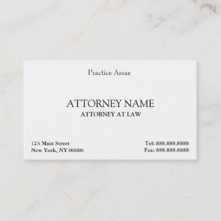 Attorney Elegant Clean Visitekaartje