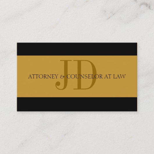 Attorney Gold/Gold - Available Letterhead - Visitekaartje (Voorkant)