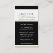 Attorney Gold Script Visitekaartje (Achterkant)
