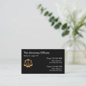 Attorney Kantoor Multi Location Design Visitekaartje (Staand voorkant)