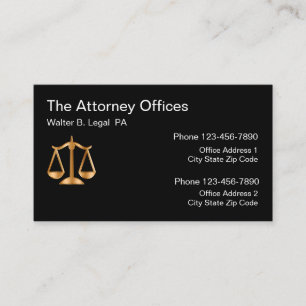 Attorney Kantoor Multi Location Design Visitekaartje