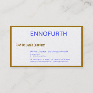 Attorney klassieke cards visitekaartje