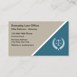 Attorney Law Kantoor Logo Visitekaartjes