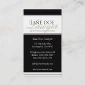 Attorney/Lawyer Gold Script Visitekaartje (Achterkant)