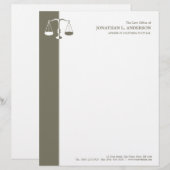 Attorney/Lawyer letterhead Briefhoofd Sjabloon (Voorkant / Achterkant)