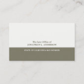 Attorney/Lawyer Professional visitekaartje (Achterkant)