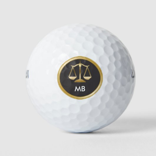 Attorney Monogram Executive Gift Golfballen (Voorkant)