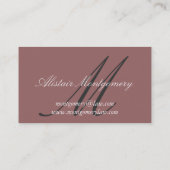 Attorney Monogram  Visitekaartje (Achterkant)