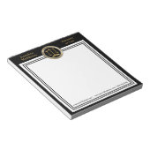 Attorney of Law - Black and Gold Notepad Notitieblok (Schuin)