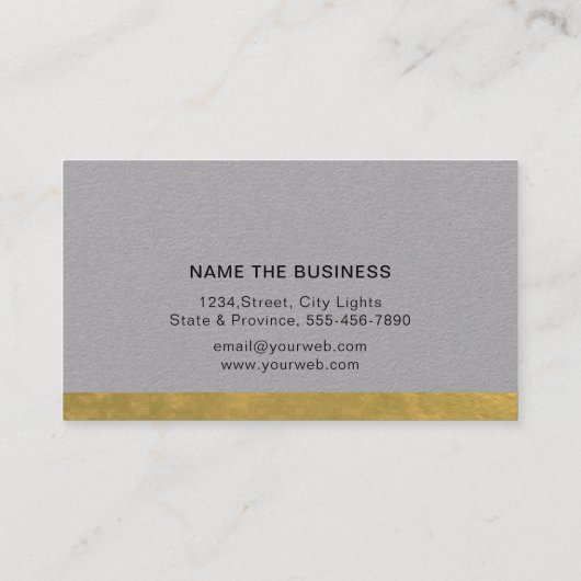 Attorney of Law Legal Black Scale Gold Classic Visitekaartje (Achterkant)