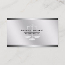 Attorney of Law White en Silver Steel Legal Scale
