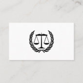 Attorney of Law White Visitekaartje (Achterkant)