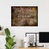 Attorney Poster (Thuiskantoor)