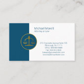 Attorney Professional Blue | wit Visitekaartje (Voorkant)