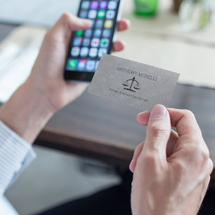Attorney Professional Gray   Zwart Visitekaartje