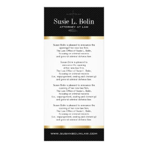 Attorney Rack Card Reclamekaart