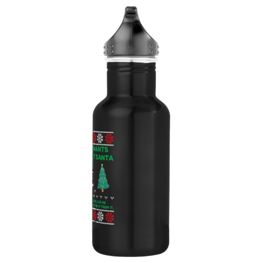 Attorney Santa Claus Student Christmas Lawyer Waterfles (Rechts)