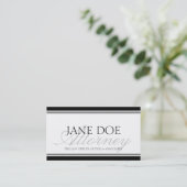 Attorney Silver Script Visitekaartje (Staand voorkant)