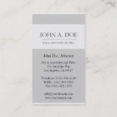 Attorney Silver/White - Available Letterhead - Visitekaartje (Achterkant)