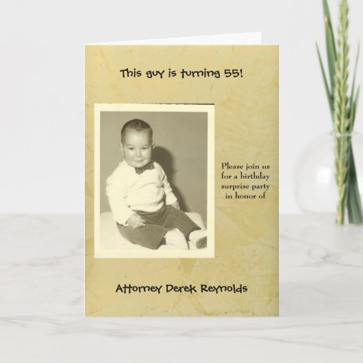 Attorney Surprise Birthday Party Uitnodiging (Voorkant)