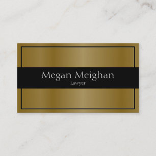 Attorney Visitekaartje - Classy Gold & Black