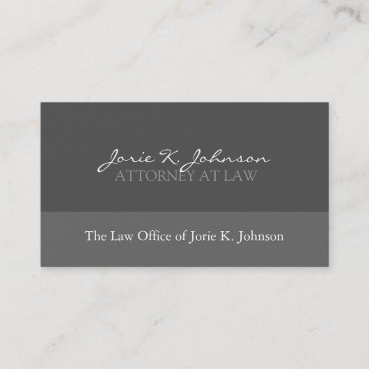 Attorney Visitekaartje - Custom (Voorkant)
