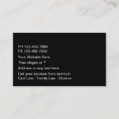 Attorney Visitekaartjes (Achterkant)