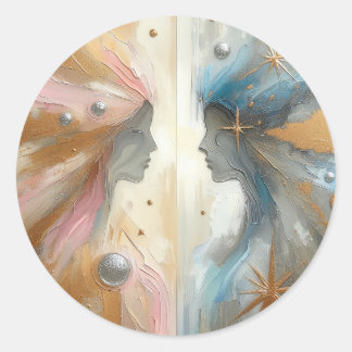 Attractie Abstract Impressionisme Kunst Sticker