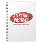 Attracting Positives Good Luck Only Typography Des Notitieboek (Voorkant)