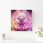 Attraction Chakra Vierkante Klok (Huis)