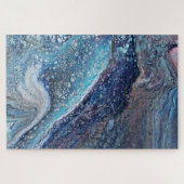 Attraction Naturelle 2 Géode Bleue Puzzle Abstrait (Horizontal)