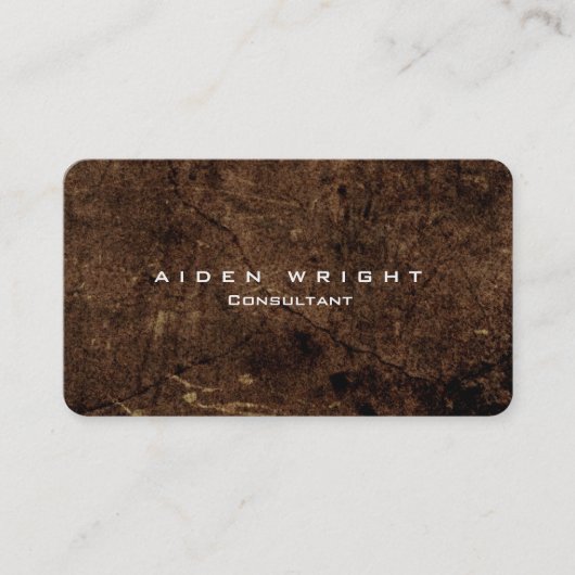 Attractive Brown Modern minimalist Visitekaartje (Voorkant)