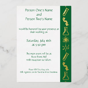 Attractive Forces in Green Folie Invitation Folie Uitnodiging