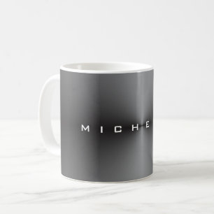 Attractive Metallic Grey Stylish Modern Minimalist Koffiemok