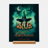 Attractive & Mystical Halloween Witch Conjures  Acryl Bord (Voorkant)