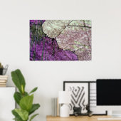 Attractive Pink marble texture Poster (Thuiskantoor)