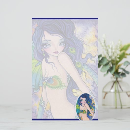 Attrait de paon - papeterie (Debout devant)