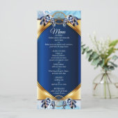 Attrape-rêve Bleu Exotique Menu de Mariage (Debout devant)