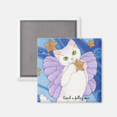 Attraper un aimant carré étoile en chute (Recto/Verso)