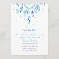 Attraper Un Rêve Invitation Bleue