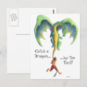 Attraper une carte postale Dragon (Devant / Derrière)